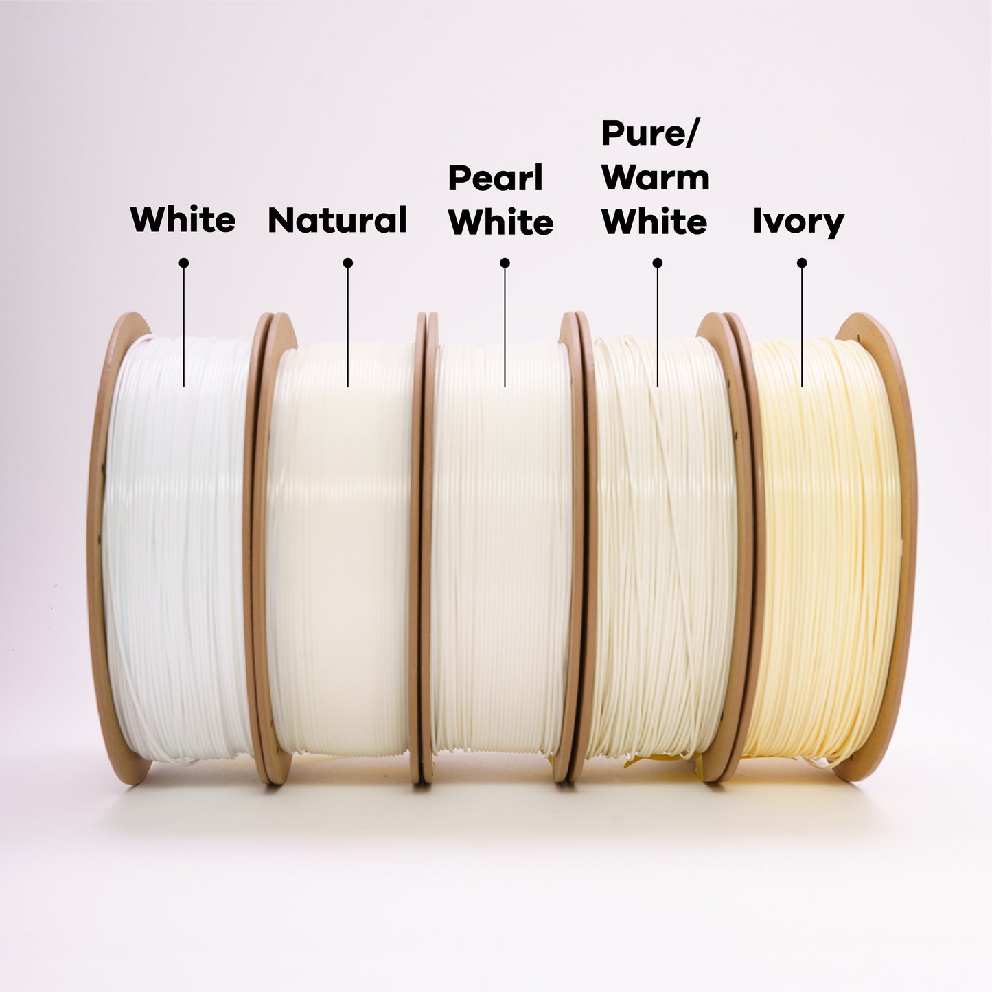 EconoFil™ Basic PLA Filament - Pure/Warm White - 1.75mm - 1 KG