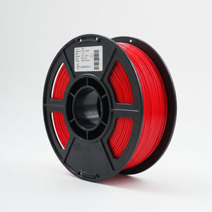 Standard PLA Matte Red 1.75mm filament on a plastic spool