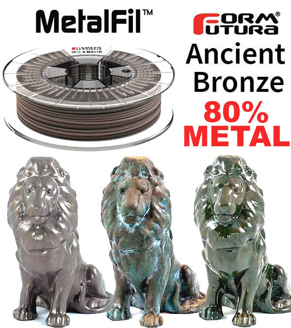 FormFutura MetalFil Ancient Bronze 3D Filament Canada