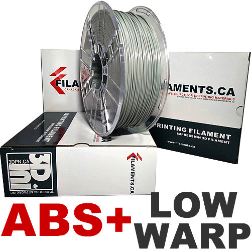 Low Warp ABS+ 3D Printer Filament Canada