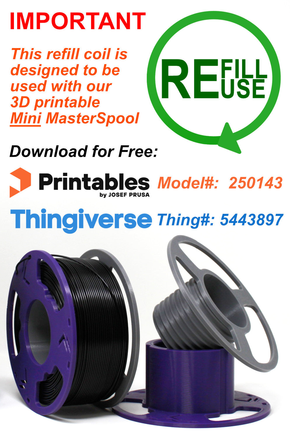 PHA Filament Refill Coil 3D Printing Canada