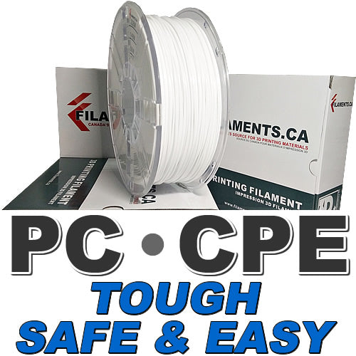 PC PolyCarbonate CPE Copolyester 3d Filament Canada